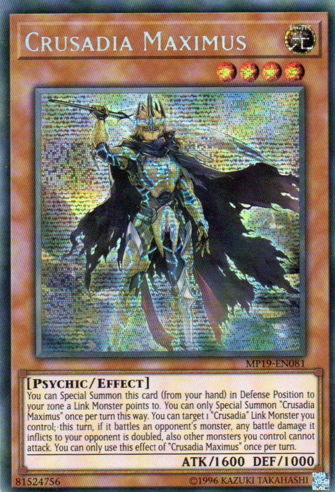 Crusadia Maximus MP19-EN081 Secret rare