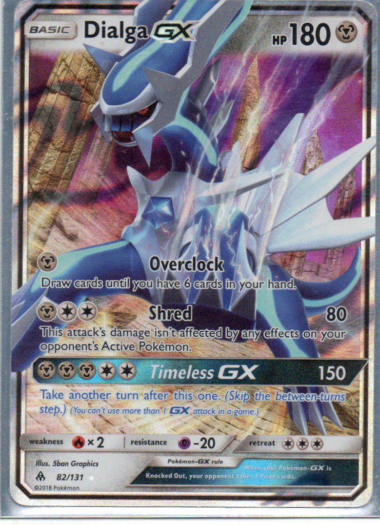 Dialga GX 82 ingles Ultra rare