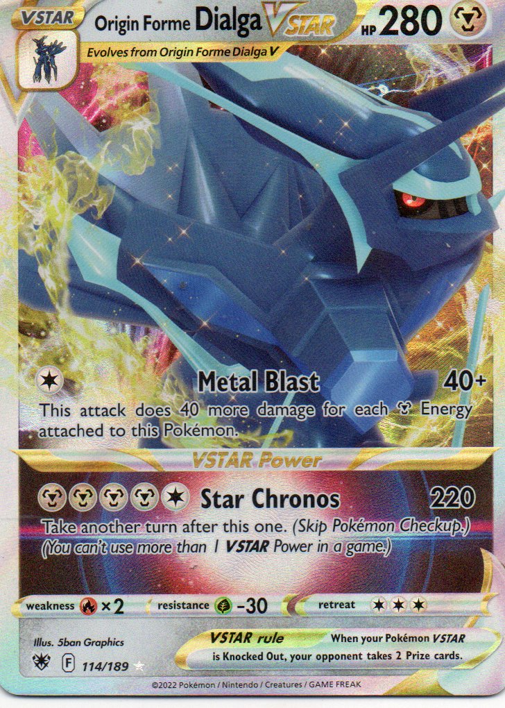 Origin Forme Dialga Vstar 114 ingles Ultra rare