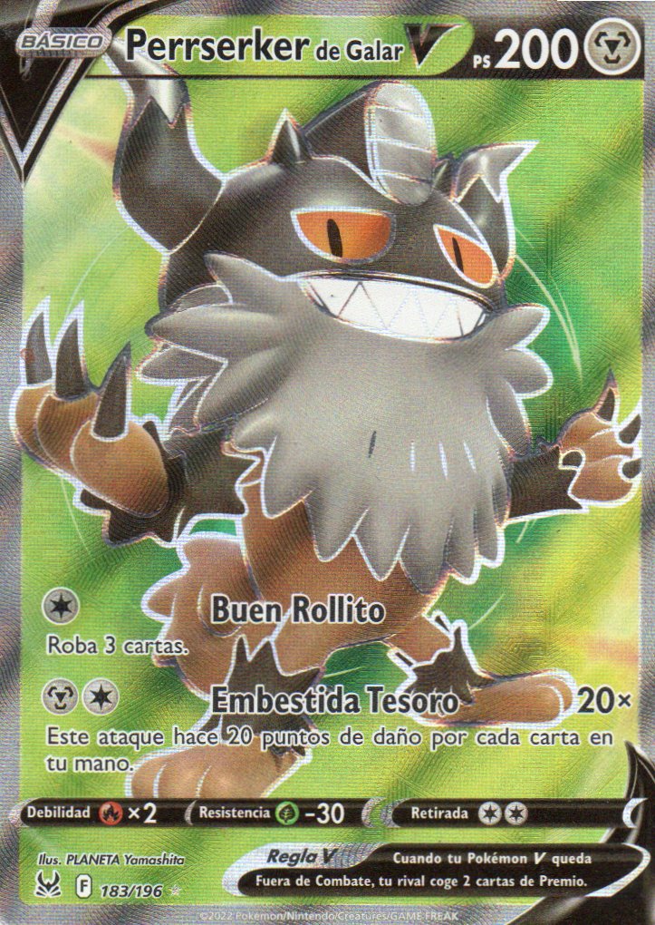 Perrserker de Galar V 183 Español Ultra rare