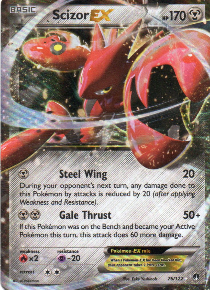 Scizor EX 76 ingles Ultra rare