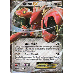 Scizor EX 76 ingles Ultra rare