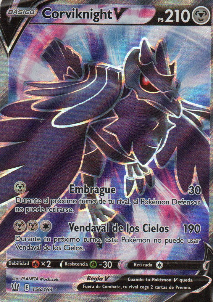 Corviknight V 156 Español Ultra rare