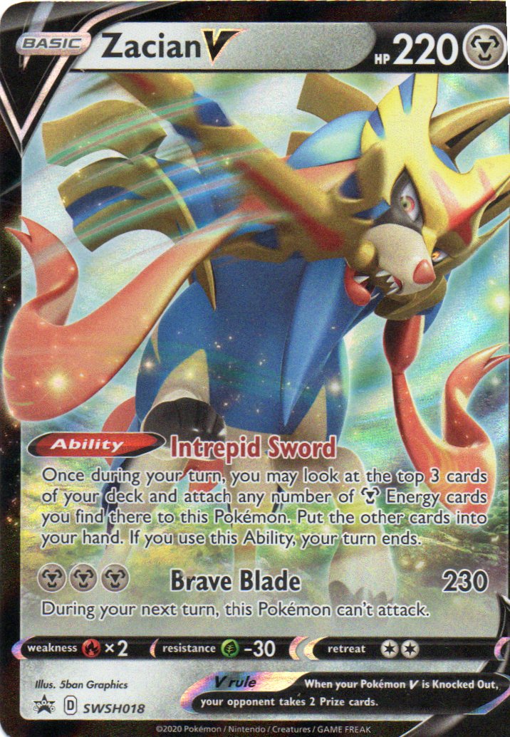 Zacian V SWSH018 ingles promo