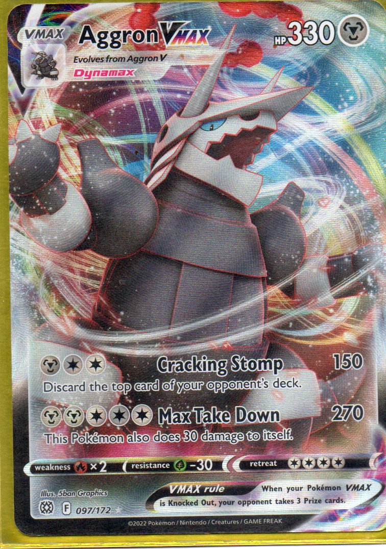 Aggron Vmax 97 ingles Ultra rare