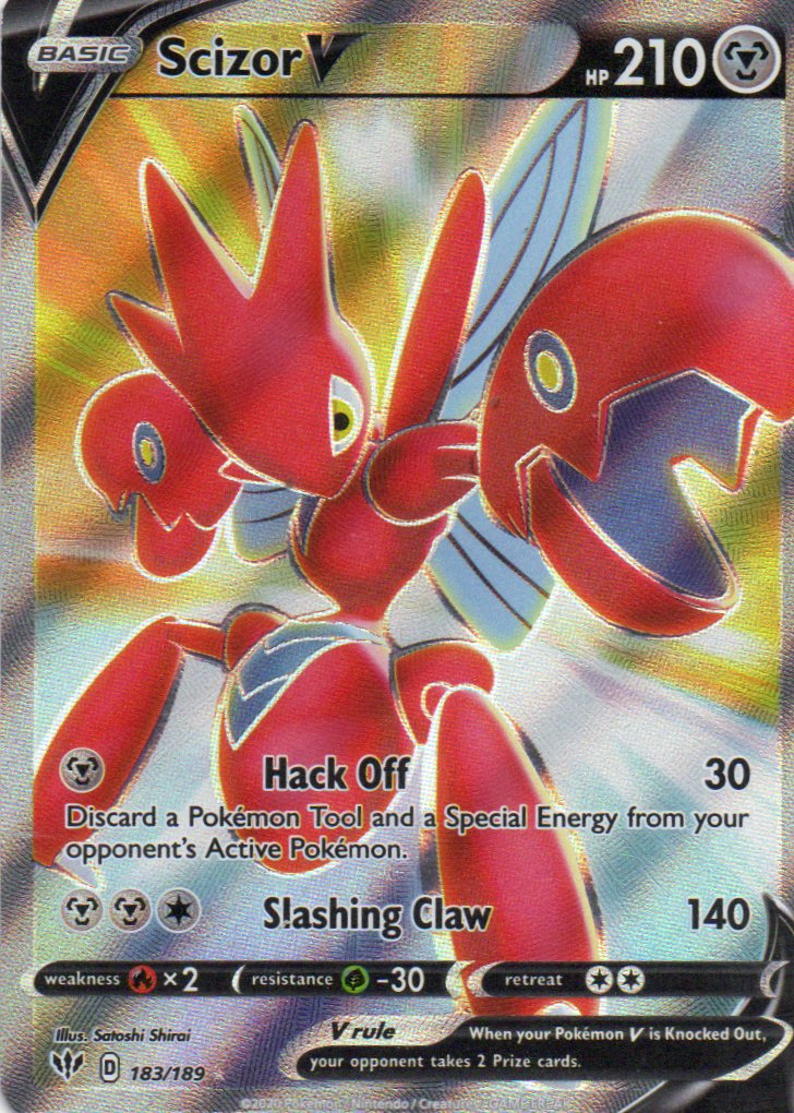 Scizor V 183 ingles Ultra rare