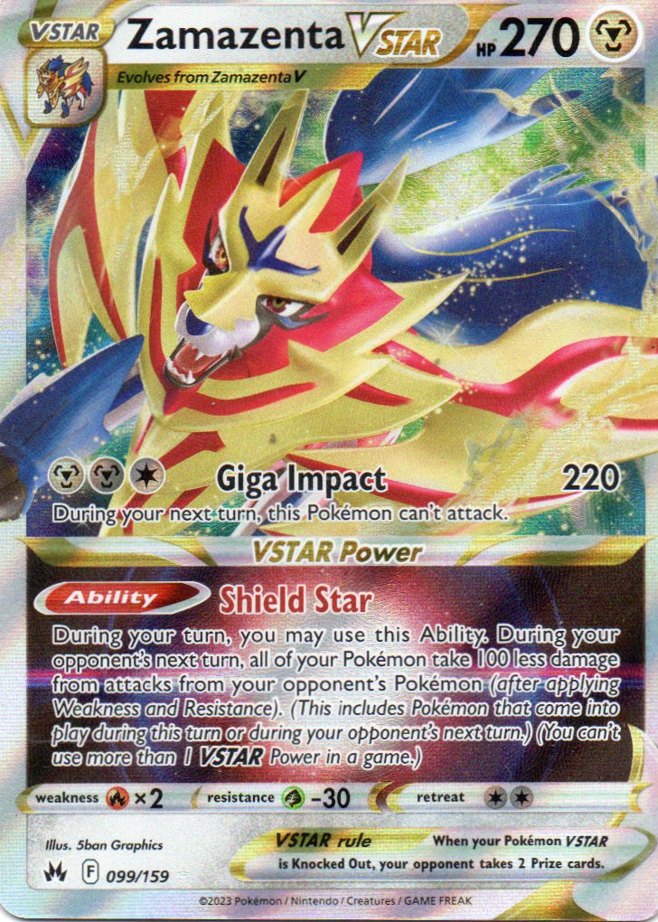 Zamazenta Vstar 99 ingles Ultra rare