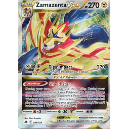 Zamazenta Vstar 99 ingles Ultra rare