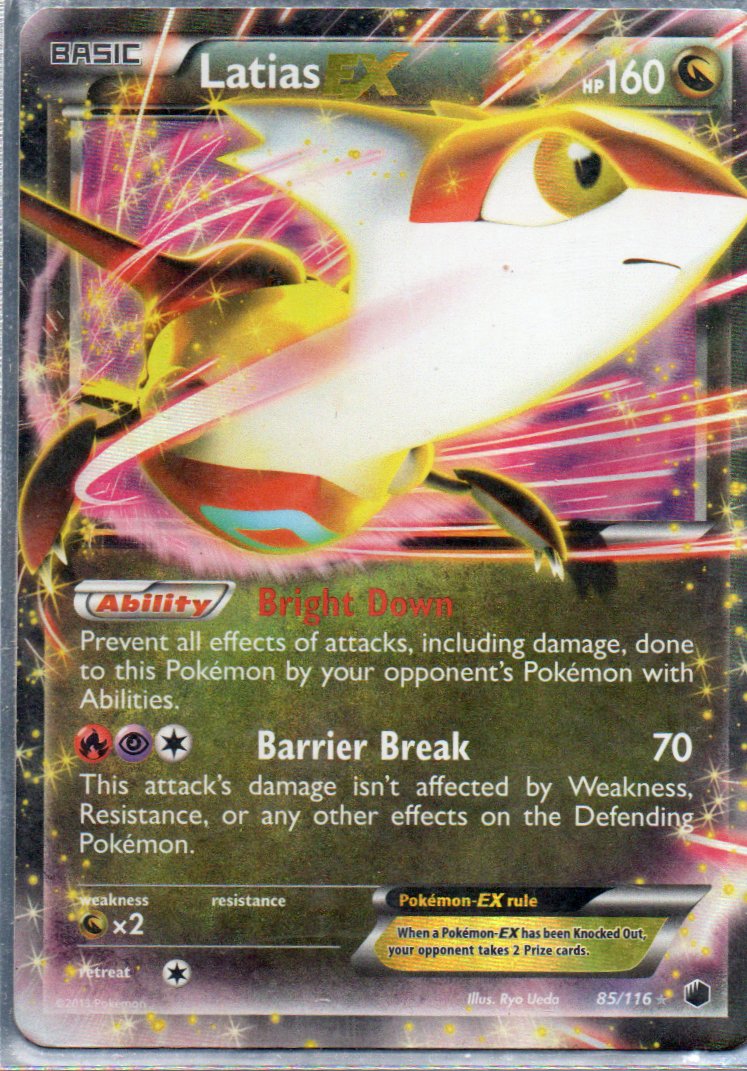 Latias EX 85 ingles Ultra rare