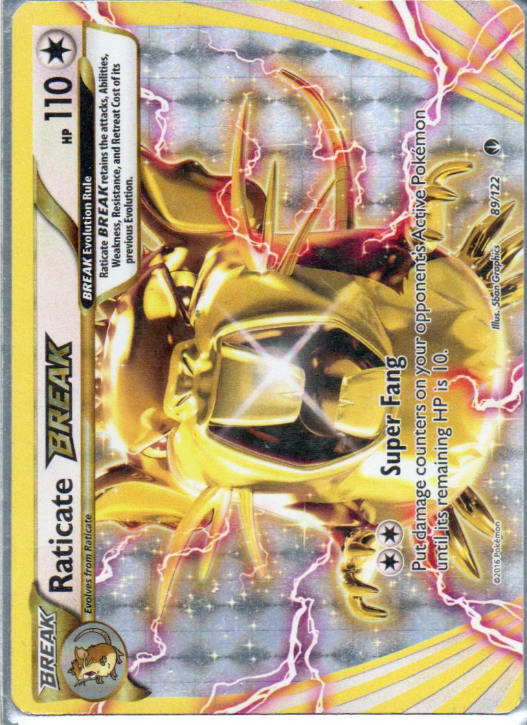 Raticate Break 89 ingles Ultra rare