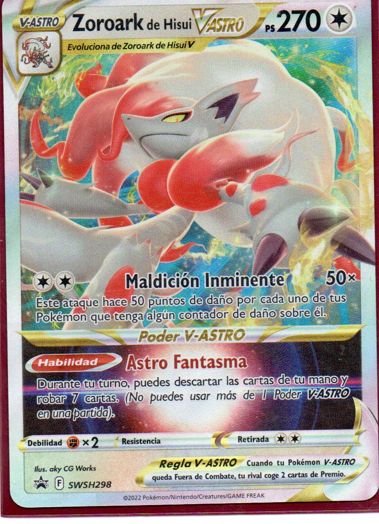 Zoroark de Hisui Vastro SWSH298 Español promo