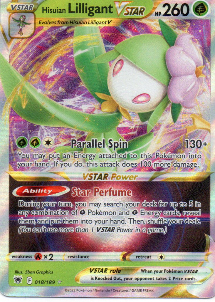 Hisuian Lilligant Vstar 18 Ingles Ultra rare