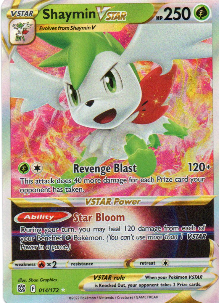 Shaymin Vstar 14 Ingles ultra rare