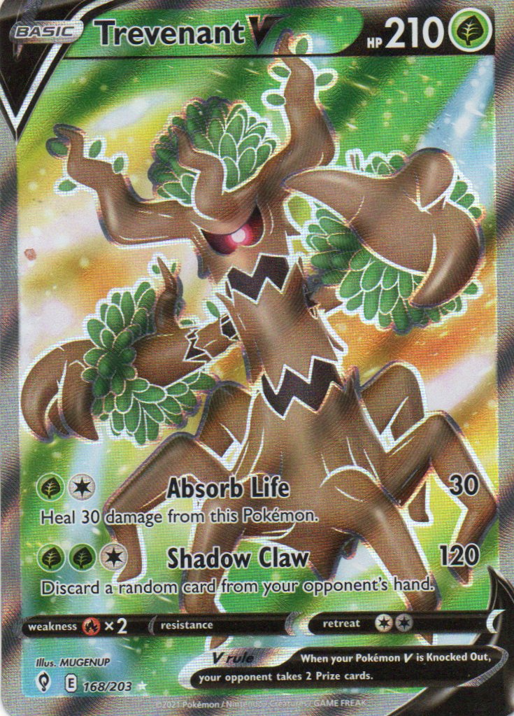 Trevenant V 168 Ingles ultra rare