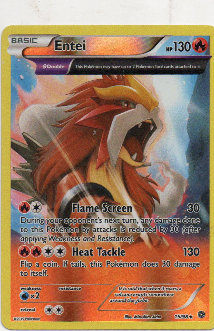 Entei 15 ingles Rare