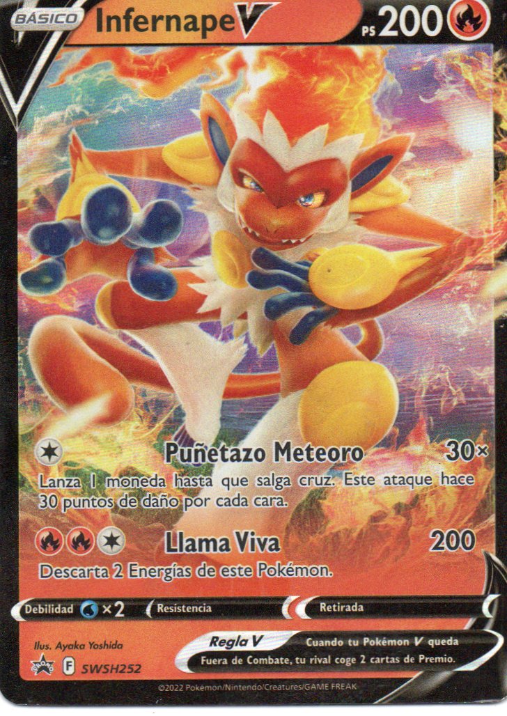 Infernape V SWSH252 Español promo