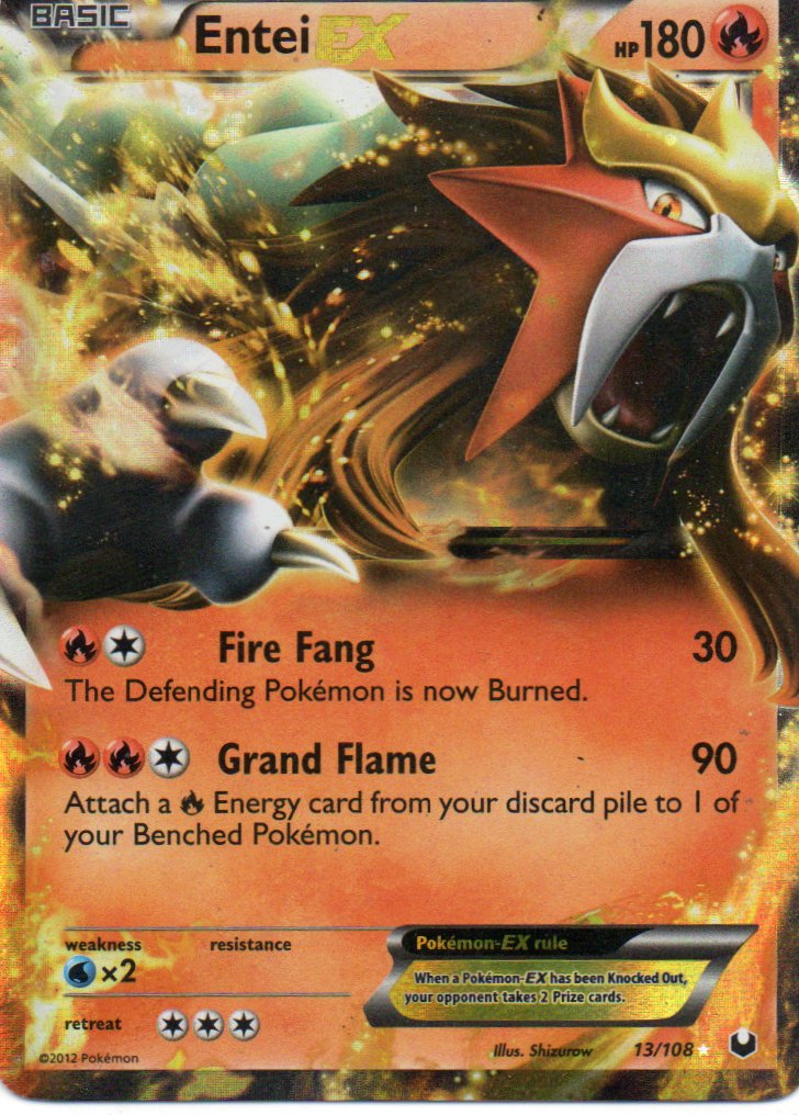Entei EX 13 ingles Ultra rare