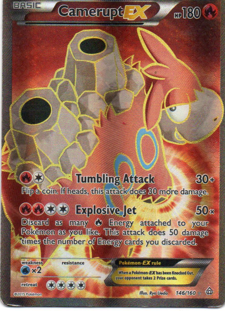 Camerupt EX 146 ingles Ultra rare