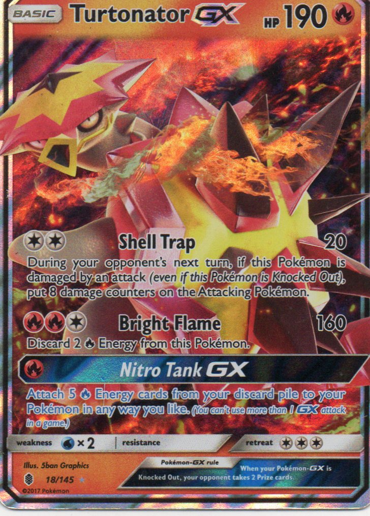 Turtonator GX 18 ingles Ultra rare