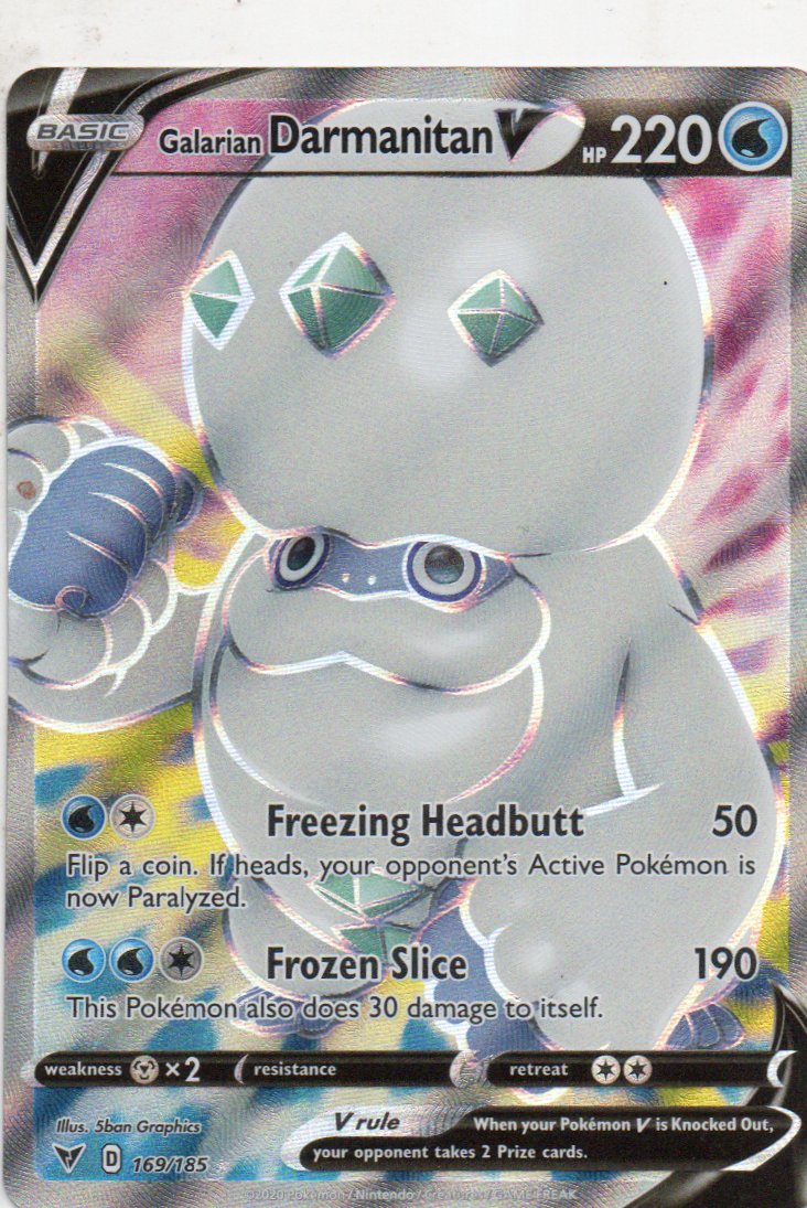 Galarian Darmanitan V 169 ingles Ultra rare