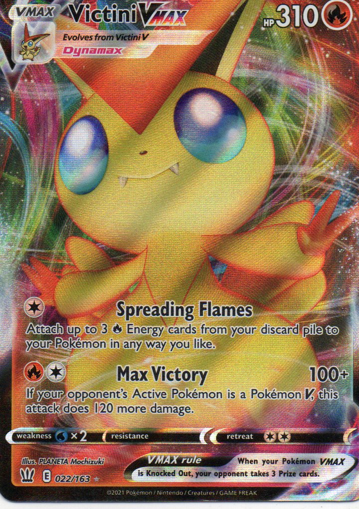 Victini Vmax 22 ingles Ultra rare