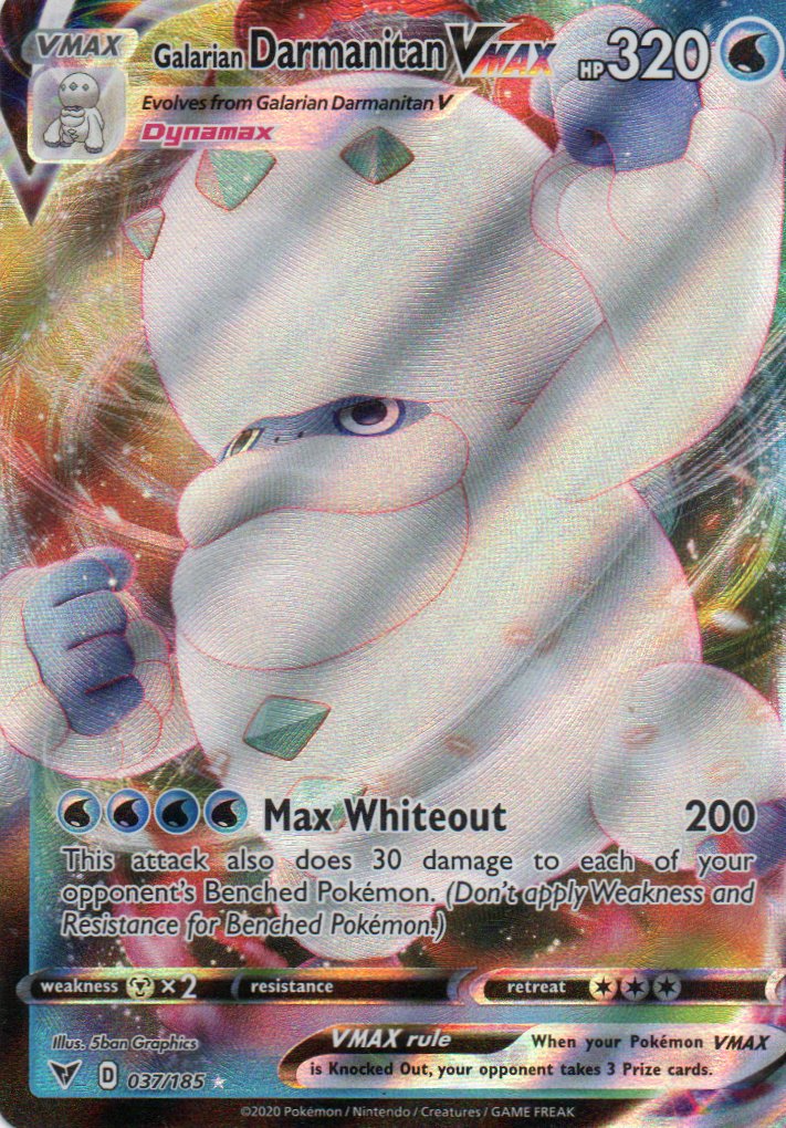 Galarian Darmanitan Vmax 37 ingles Ultra rare