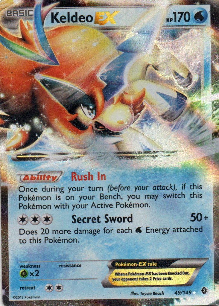Keldeo EX 49 ingles Ultra rare