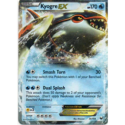 Kyogre EX 26 ingles Ultra rare