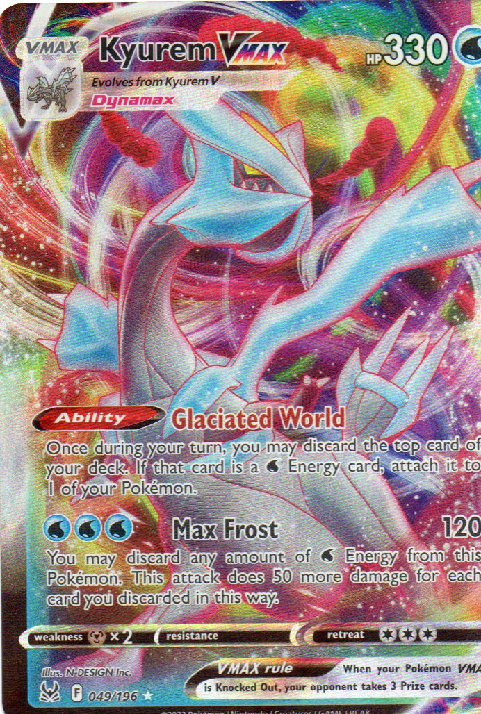 KyuremV max 49 ingles Ultra rare