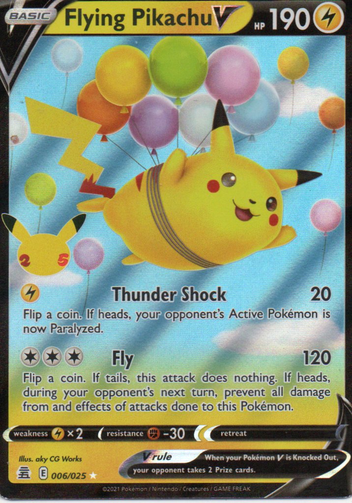 Flying Pikachu V 6 ingles Ultra rare