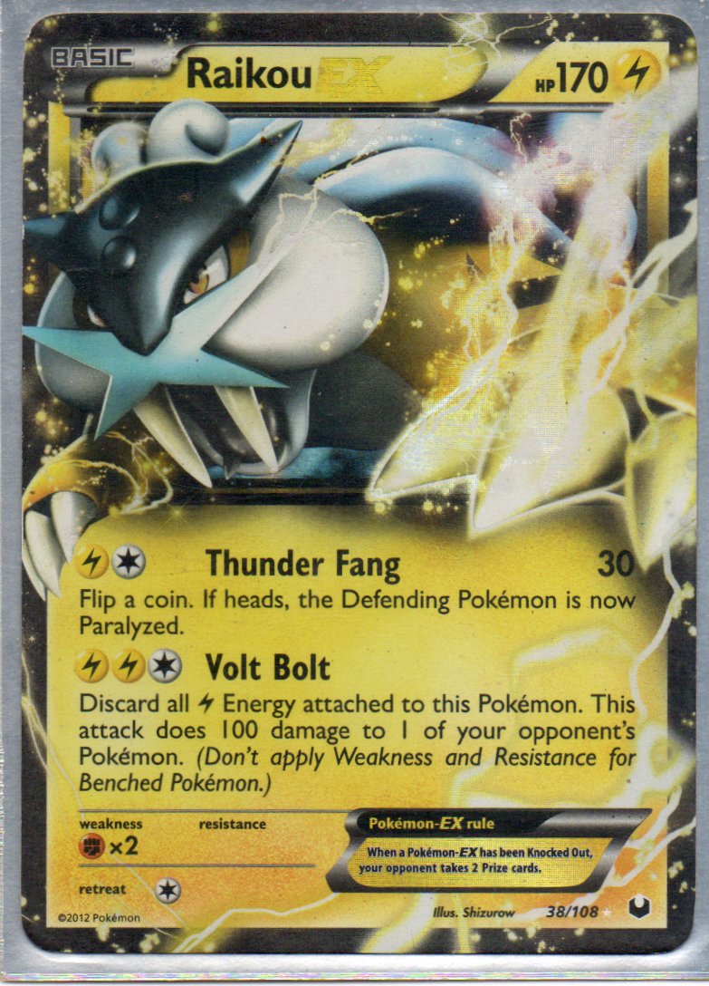 Raikou EX 38 ingles Ultra rare