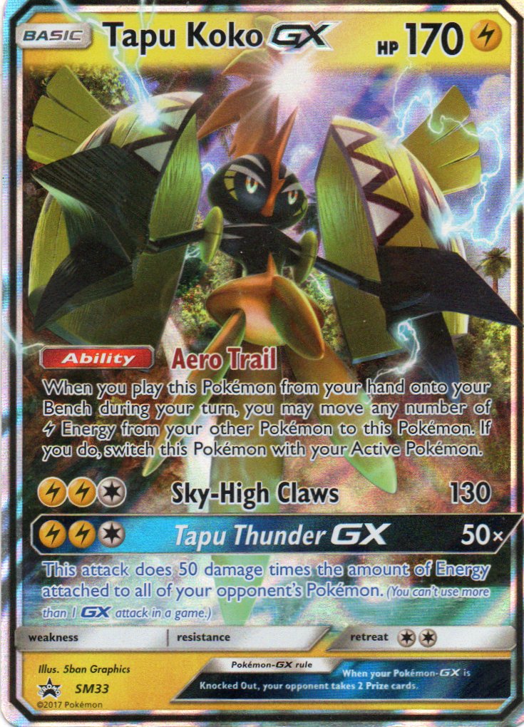 Tapu Koko GX SM33 ingles promo