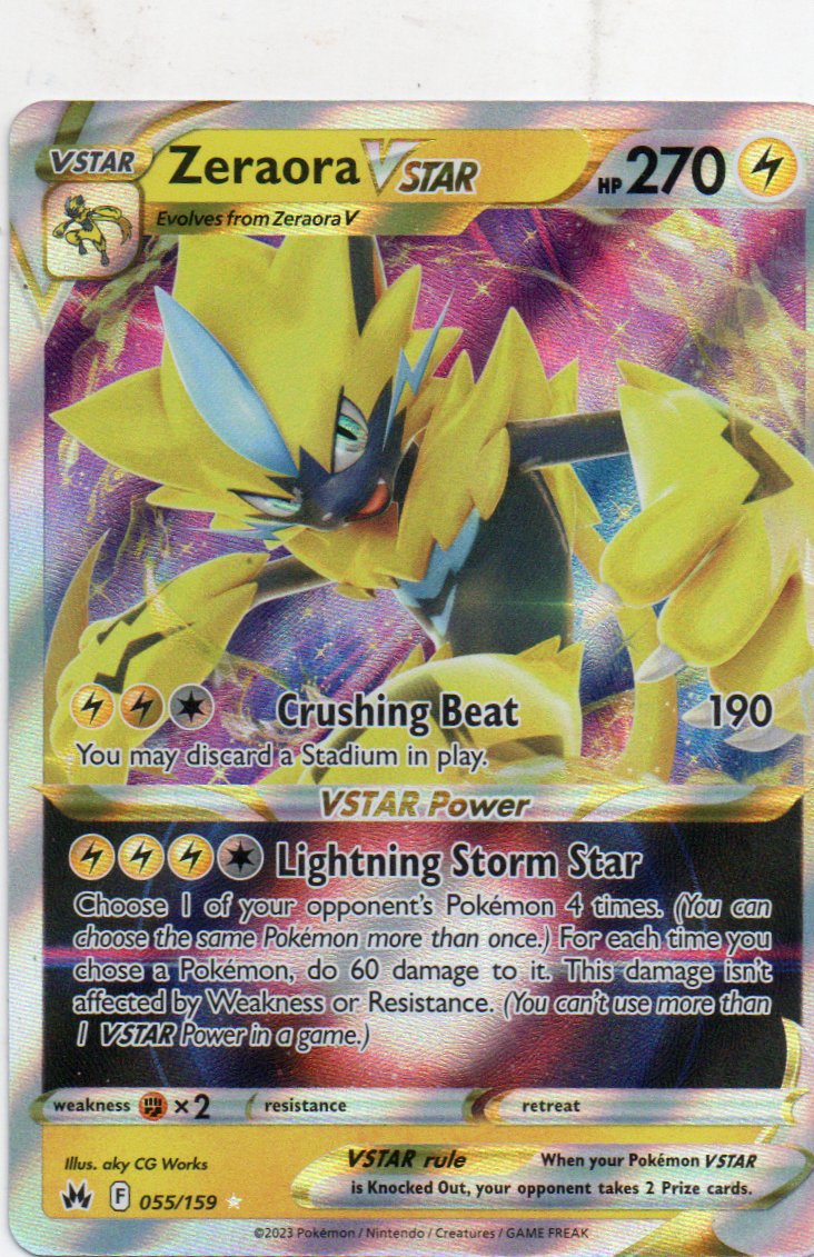 Zeraora Vstar 55 ingles Ultra rare