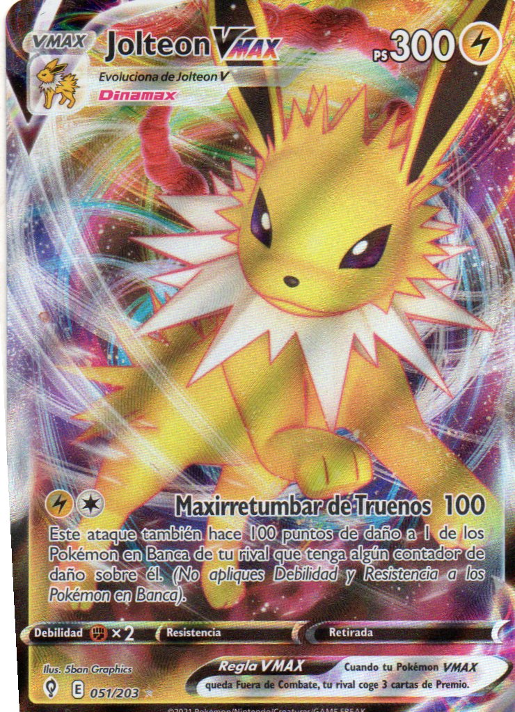 Jolteon Vmax 51 Español Ultra rare