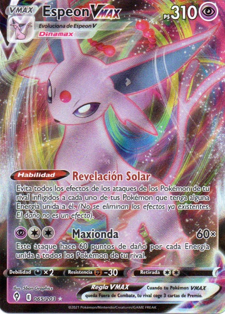 Espeon Vmax 65 Español Ultra rare