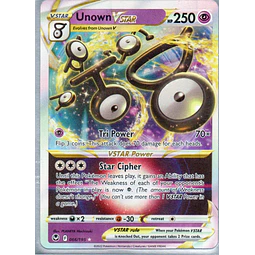 Unown Vstar 66 ingles Ultra rare