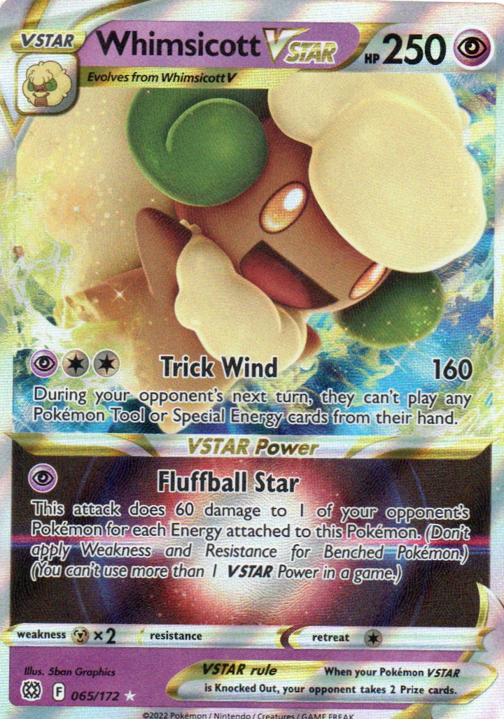 Whimsicott Vstar 65 ingles Ultra rare