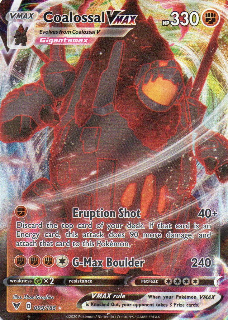 Coalossal Vmax 99 ingles Ultra rare