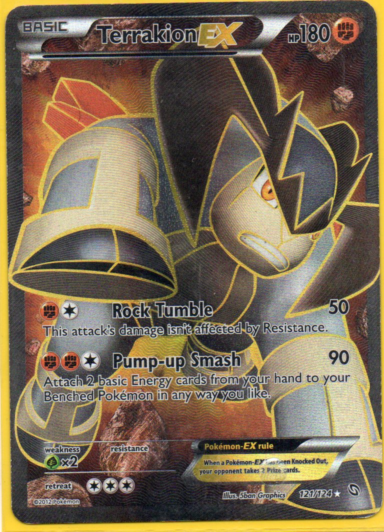 Terrakion EX 121 ingles Ultra rare