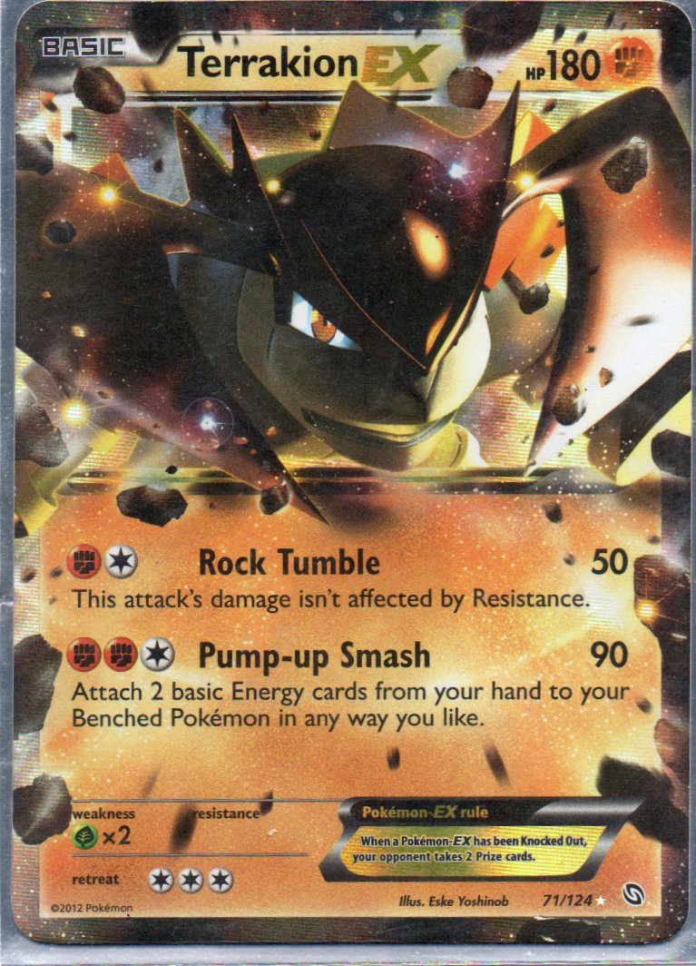 Terrakion EX 71 ingles Ultra rare