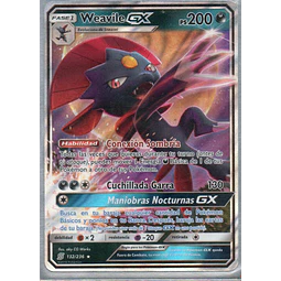 Weavile GX 132 Español Ultra rare