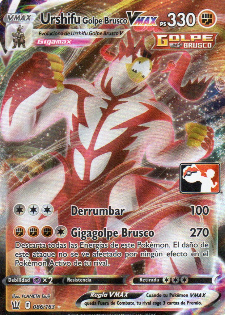 Urshifu Golpe Brusco Vmax 86 Español Ultra rare