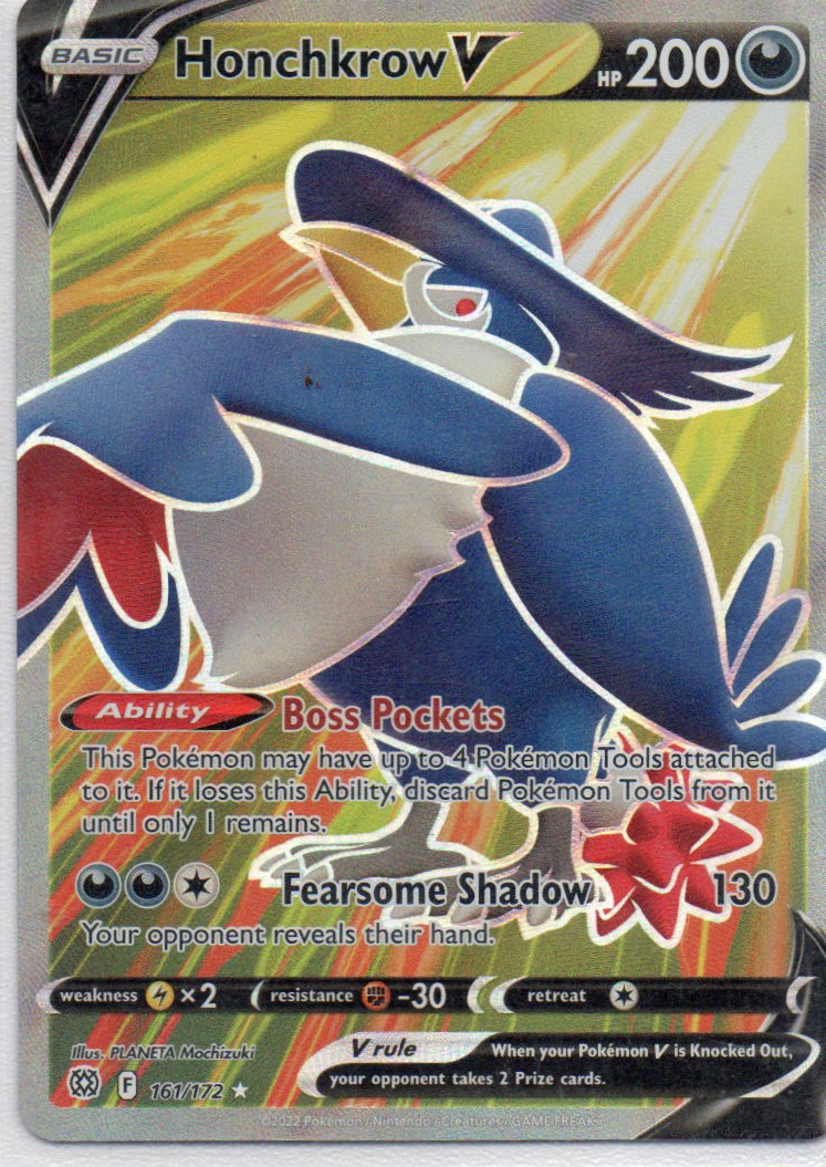 Honchkrow V 161 ingles Ultra rare
