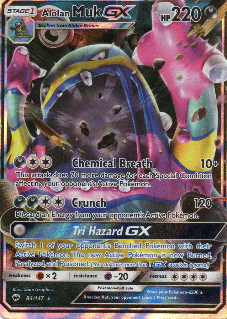 Alolan Muk GX 84 ingles Ultra rare
