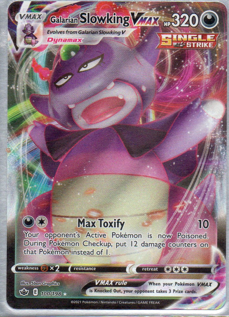 Galarian Slowking Vmax 100 ingles Ultra rare