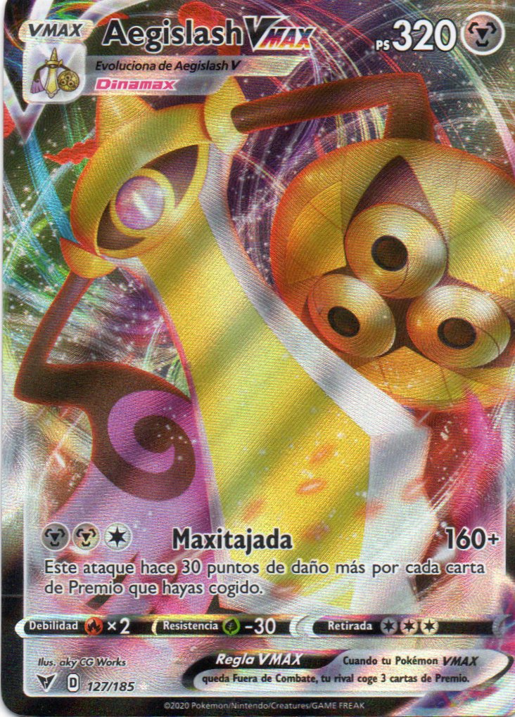 Aegislash Vmax 127 Español Ultra rare