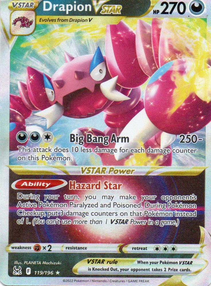 Drapion Vstar 119 ingles Ultra rare