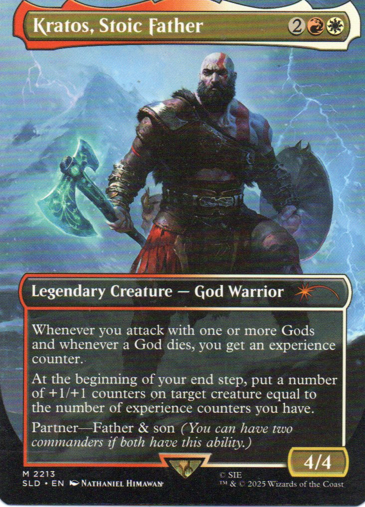 Kratos, Stoic Father SLD 2213 Mythic rare