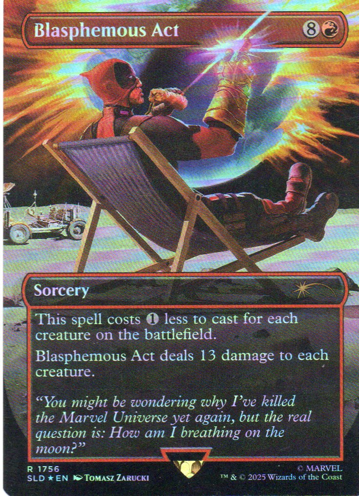Blasphemous Act SLD 1756 Rare Foil