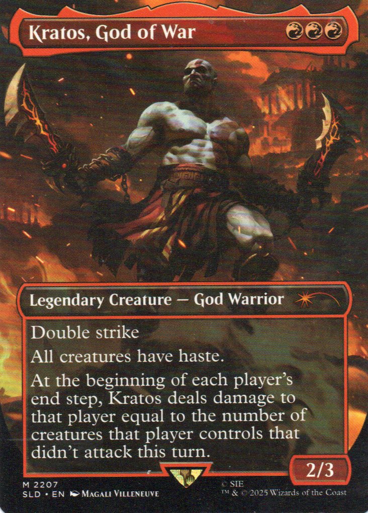 Kratos, God of War SLD 2207 Mythic rare
